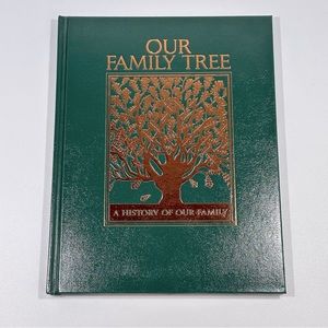 Family Tree Ancestry Hardbound Book New